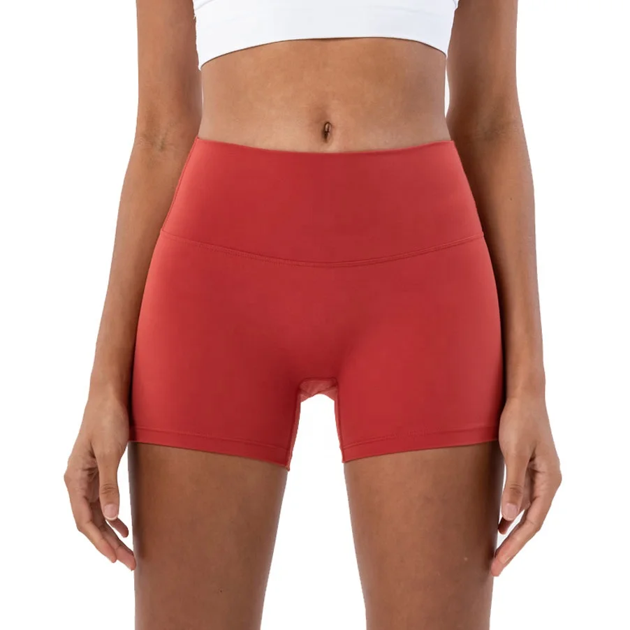 Women's High Waist Stretchy Compression Fitness Shorts Lightweight Active Running Patterned XL Small Sizes OEM Single Piece