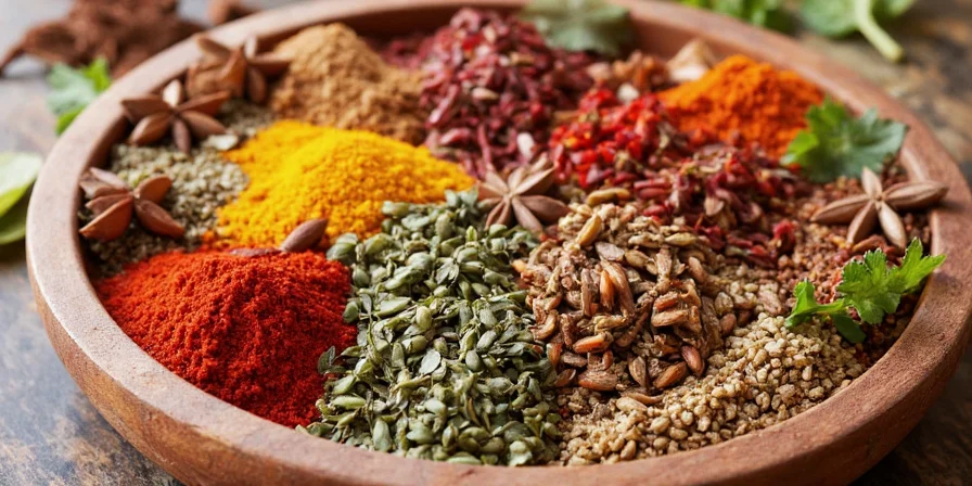 Creative dish ideas featuring unusual spice pairings like cinnamon bacon, cardamom coffee, and mace chocolate cake.