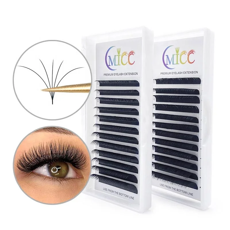 

2021 CIMCC russian silk individual bottom eyelash mink fluffy lashes extension single custom package vendors, Natural black, colorful