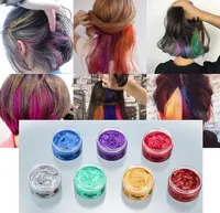 

100g Wholesale eight color temporary hair colour pomade malaysia hair wax dye water based wax for hair dye