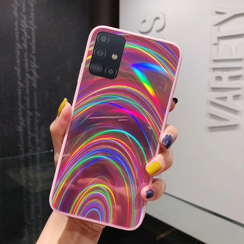 

Rainbow 3D Mirror Cover For Huawei P40 Mate 20 30 Pro P20 P30 Lite Honor 10i 20 Lite 8X 8A P Smart Z Y5 Y6 Y7 Y9 Prime 2019 Case