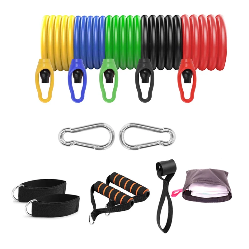 various size latex resistance bands