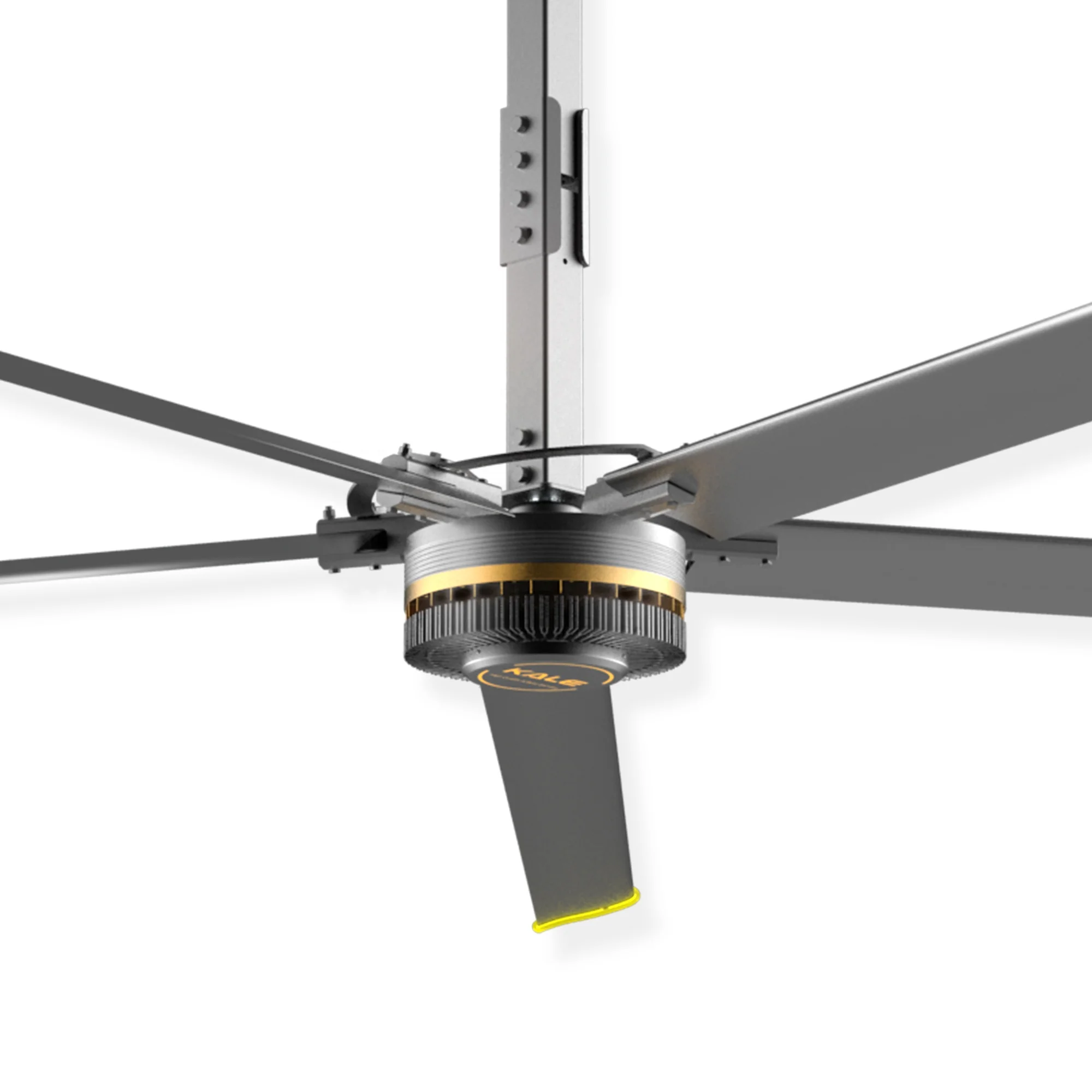 

Kale Fighting Against the Virus 6.5ft to 24ft Ventilation Ceiling Hvls Fans, Silver/black