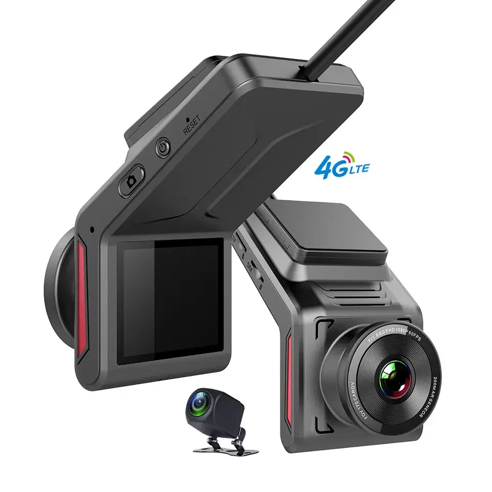 

Front and Rear HD 4G dual lens Dash Cam remote monitoring Car Black Box with wifi and GPS