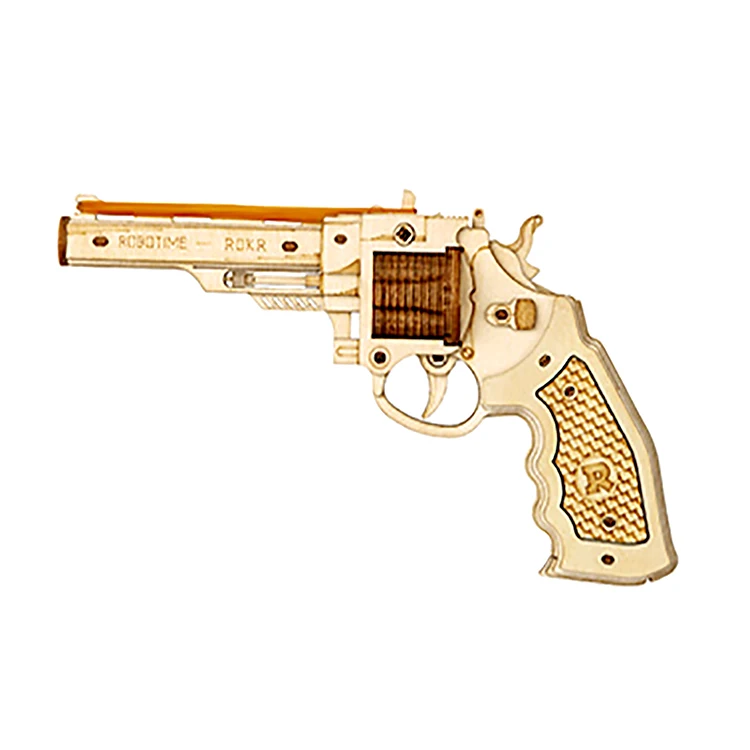 

CPC Certificated Robotime 3D wooden Puzzle toys wooden crafts Gun Assemble Toys educational toysJigsaw Puzzle kids toys Christmas Gift