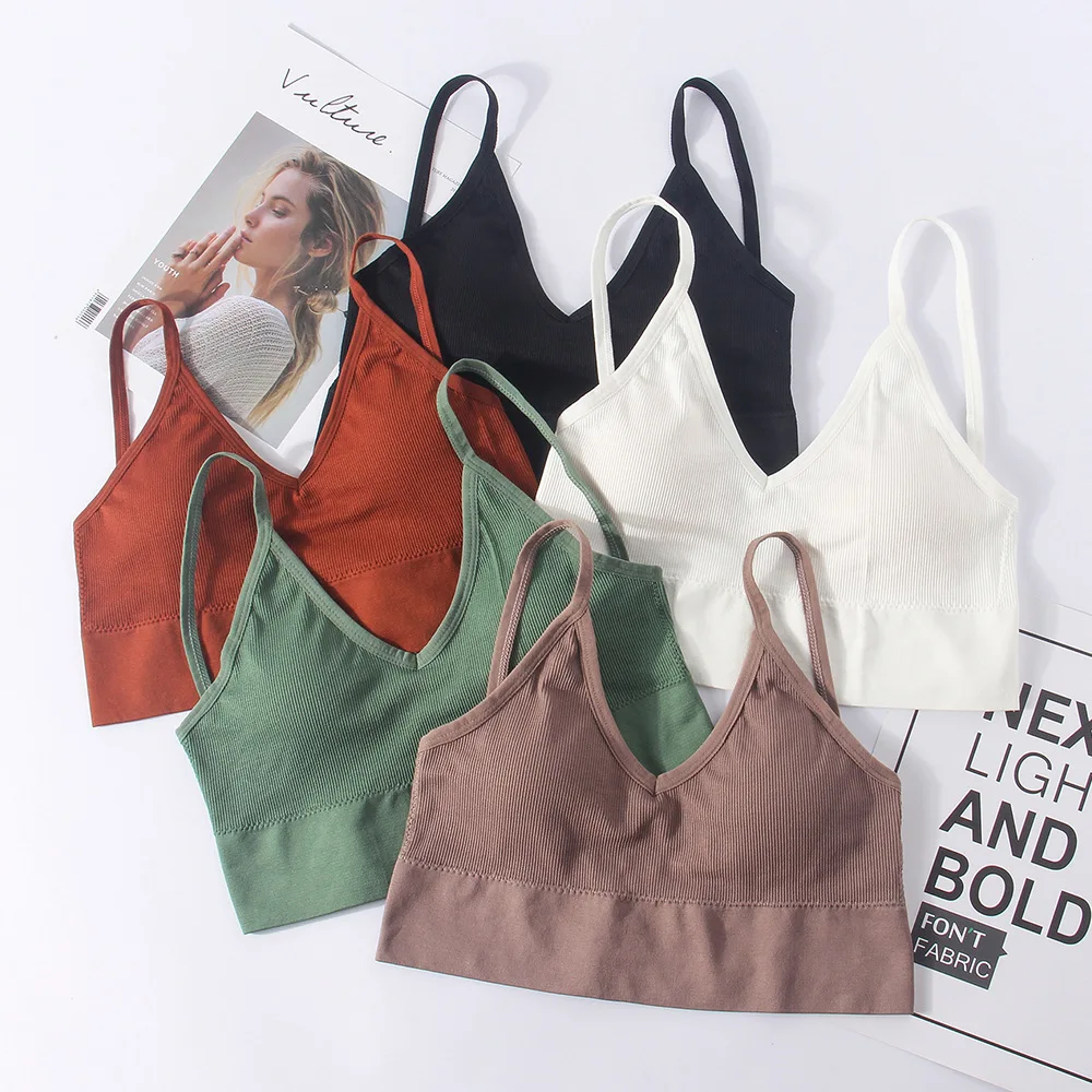 

bras and panties set crop sport top woman custom logo wholesale blank tank tops XMY-367 sports bra, Black cyan brown white orange