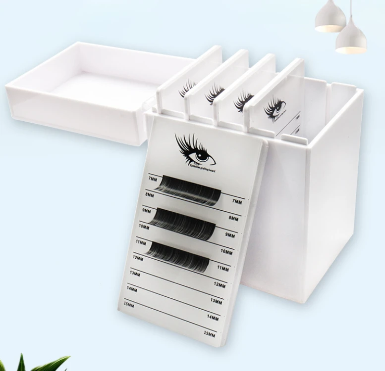 

Wholesale Quality Acrylic Lash Single 5 Tiles Lash Holder Eyelash Extension Organizer Private label