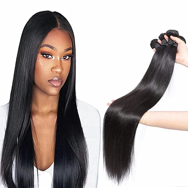 

100% Natural brazilian human hair price list most popular straight virgin bundle hair Brazilian virgin human hair extensions