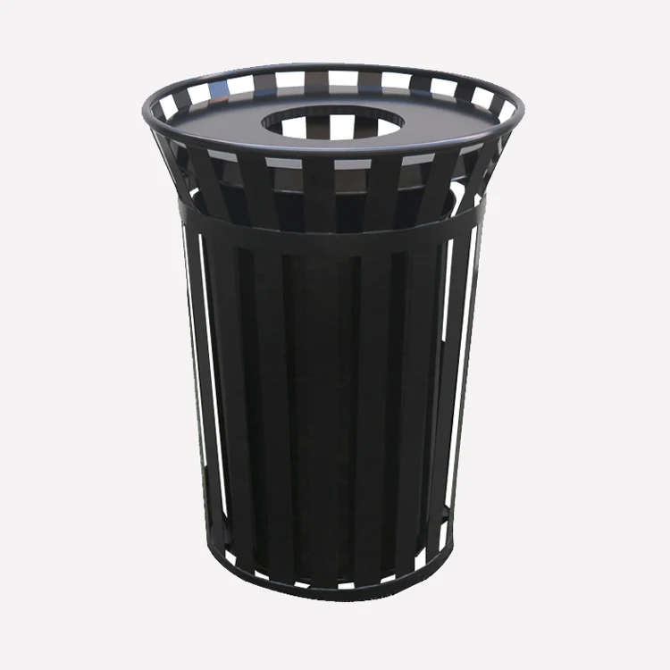 

Outdoor Street Metal Steel Round Recycle Trash Bin Garbage Waste bin Container, Several options according color card