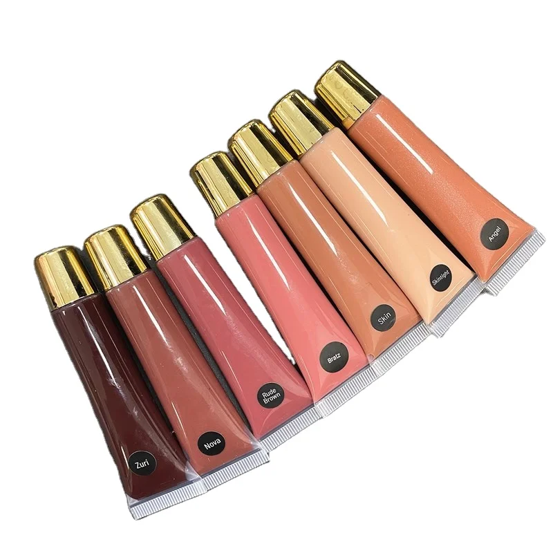 

New arrived hot selling OEM custom cosmetics private label makeup water proof glitter liquid lipstick clear lipgloss