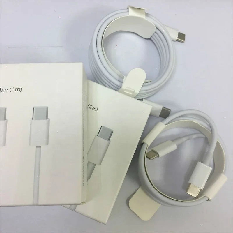 

100pcs /100% OEM quality Type-C to Type-C cable, suitable for mobile phone 1112 Pro Max XS XR PD fast charging cable, White