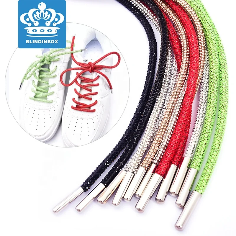 

Blinginbox Rhinestone Rope Crystal Rhinestone Shoe Cord Hoodie Drawstring String For Garment Accessories