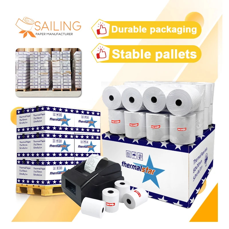 High Quality Printer 56mm 80 X 80 Thermal Paper Rolls Copy Paper Thermal Paper 80 X 70