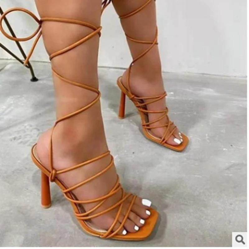 

2021 Summer New Women Shoes Ankle Strap Open Toe Thick Heel Fish Mouth Sandals Fashion Large Wholesale High Heels, Black/apricot/brown