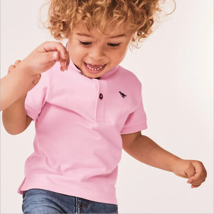 

New Design 100% cotton Polo T- shirt Baby Kids Girl Pink Polo T-shirt, Colors