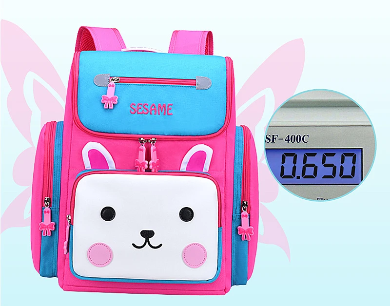

Nylon Softback Backpack Children's Schoolbag Orthopedic Schoolbag Cartoon Rabbit Schoolbag School Backpack