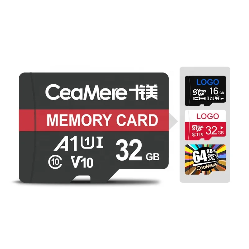 

Ceamere Wholesale Original 32GB Micro Memory TF Card 16GB 32GB 64GB 128gb 256GB Class 10 U3 Flash Mini Micro Memory Cards 32GB