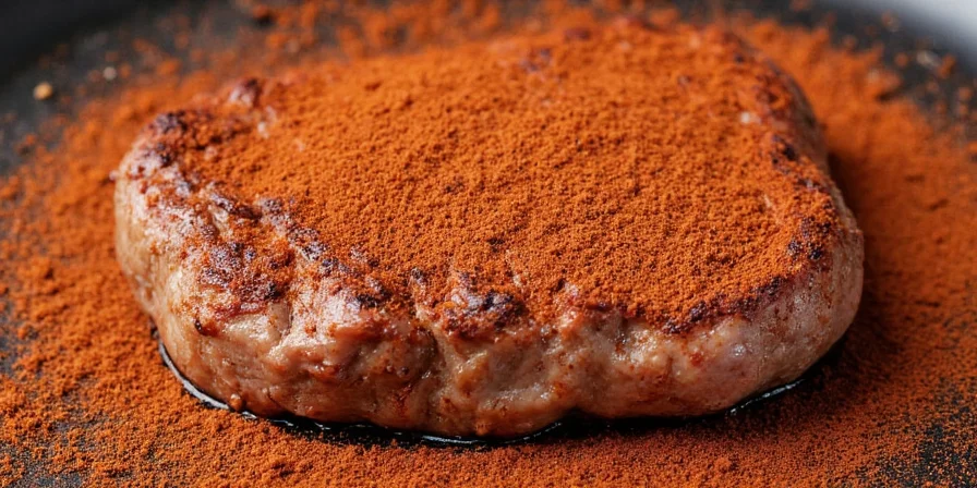 Perfectly seasoned, cooked steak