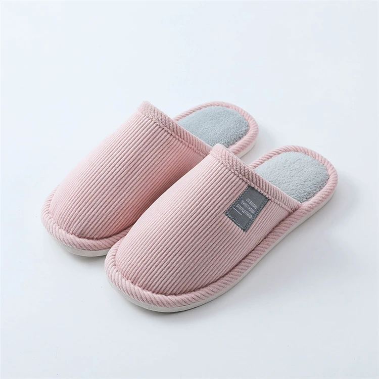 

2020 Winter new ladies lover home bedroom cotton slippers thick anti-slip warm slippers for women, As pictures