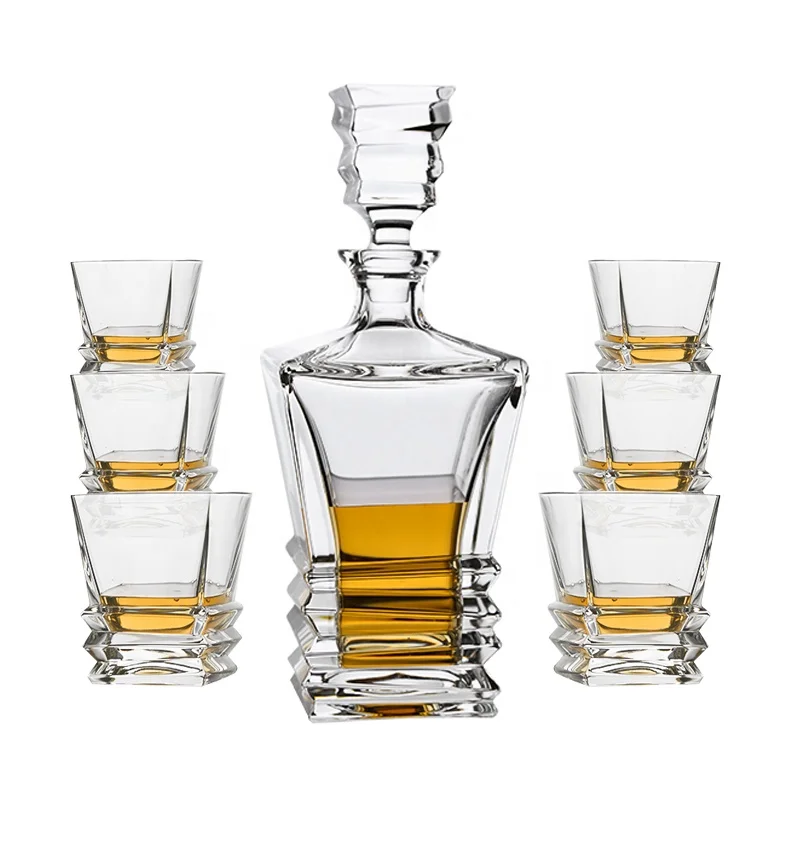 

880ml/29oz Whisky Glasses Decanter Cups Kit Wholesale Whiskey Decanter Glass Cups Set Gift for Father's Day, Clear