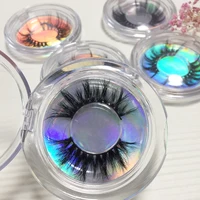 

wholesale 100% real siberian mink fur mink eyelashes 16mm 18mm 3d mink lashes with round lash cases