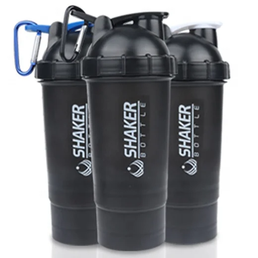 

B30-0064 500ml Protein Shaker IN STOCK Custom Logo Workout Gym Protein Shaker Bottle with Carabiner