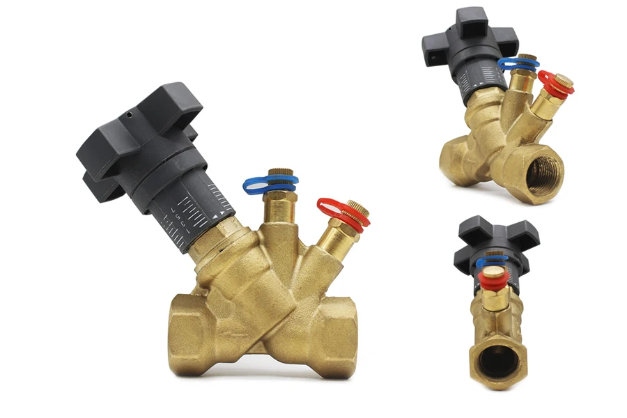 Brass Manual Static Balancing Valve For Heating System Buy Flow