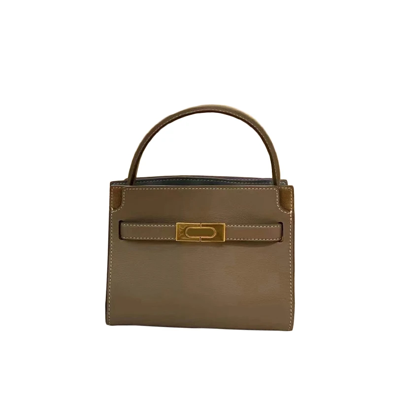 

Bag 2021 new fashion tote bag leather bag One Shoulder Messenger retro versatile handbag, Golden brown