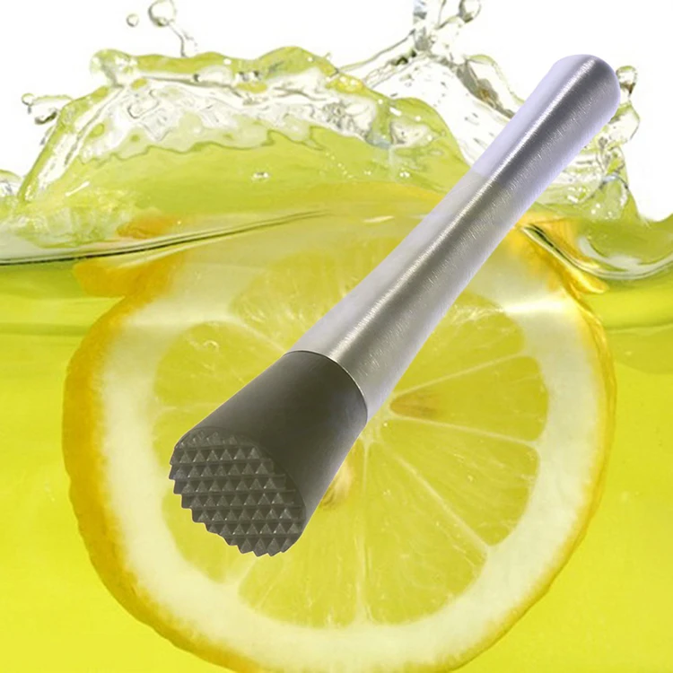 

Stainless Steel Cocktail Muddler Wine Stirrer Ice Crusher Stick