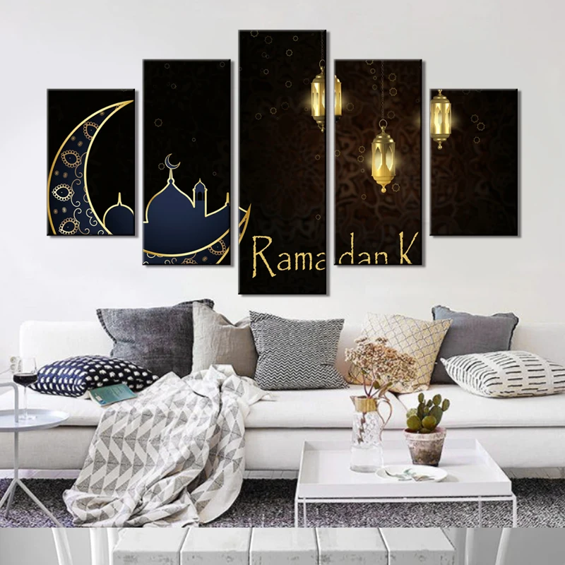 

Wall Decor Canvas Art On Islamic Calligraphy Beautiful Poster Decoration Picture Wholesale Frame Living Room Painting