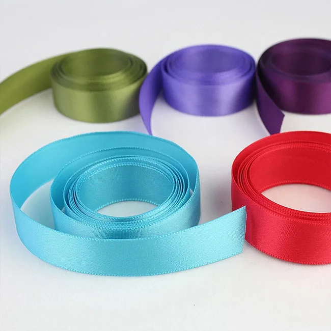 

glossy single faced polyester custom printed satin ribbon with logo, Color card