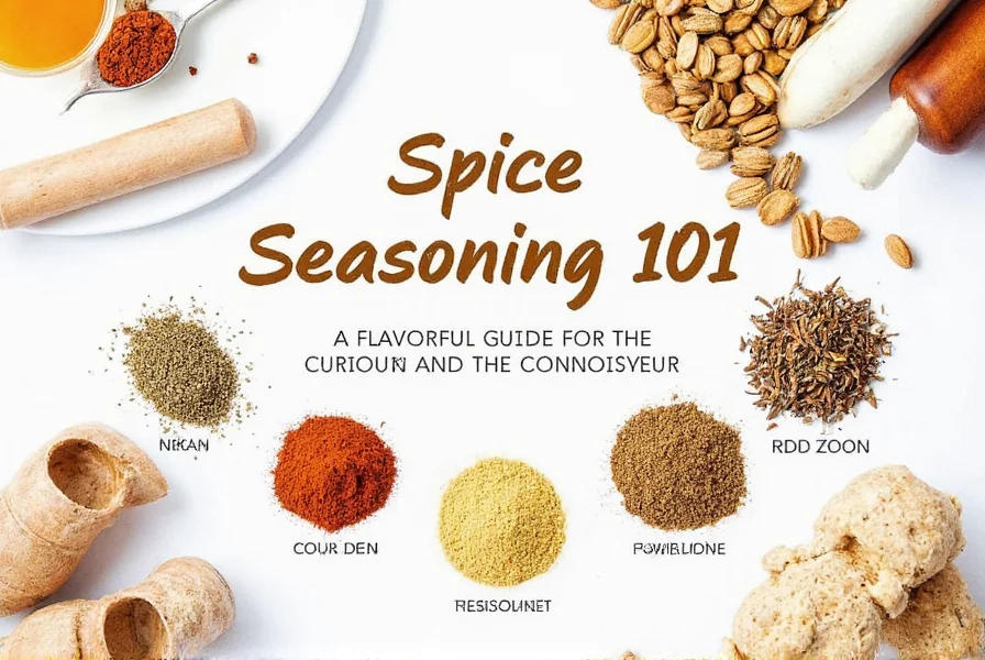 spices on wooden table