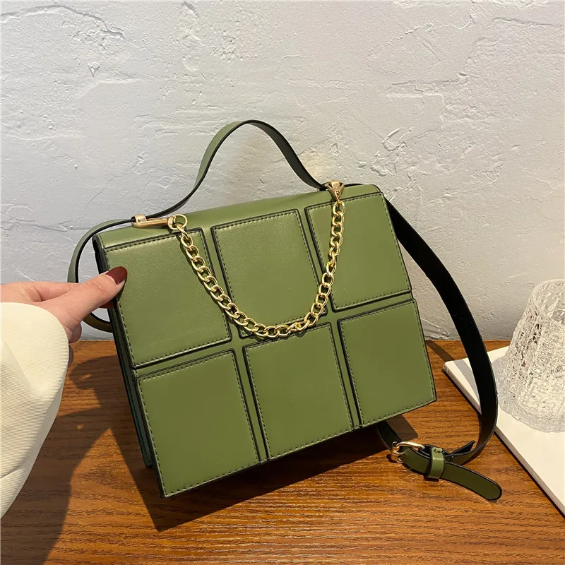 

2021 Wholesale High quality Young Lady Handbags Chain Hand Bags Fashion Shoulder Women Popular Purses, White,yellow,green,black