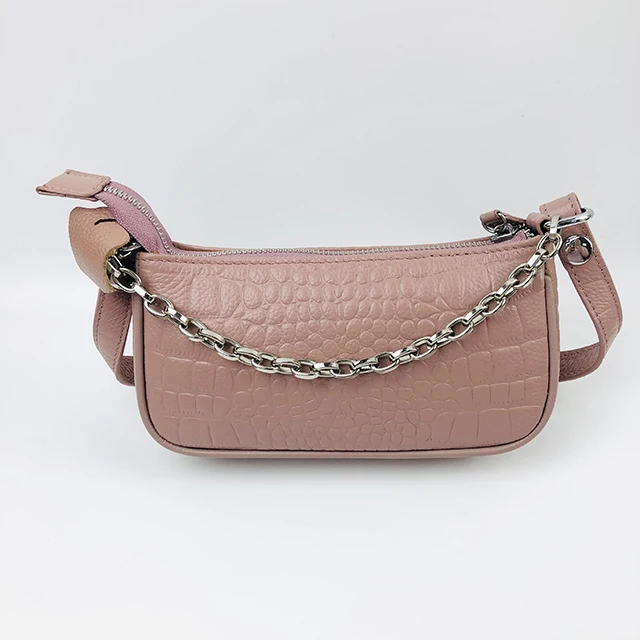 

AIZHU ODM China Suppliers Top Sale PU Leather Thick Chain bags shoulder Fashion Sac A Main shoulder bag For girls womens