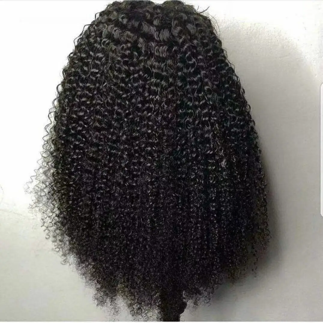 

Wholesale Price Afro Kinky Curly Brazilian Hd Lace Frontal Natural 100% Virgin Human Hair Extensions Wig Vendor For Black Women