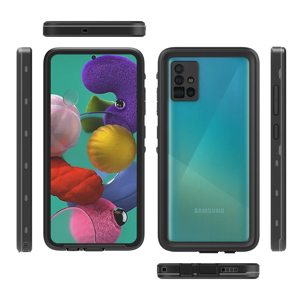 

2020 New product waterproof phone case for Samsung A51 Galaxy A51 dustproof drop resistance Mobile phone case protection