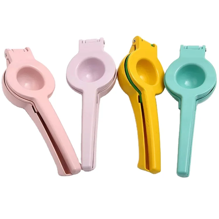 

Amazon top seller kitchen gadgets orange double bowl manual juicer pink yellow colored zinc alloy lemon zester lemon squeezer, Custom color