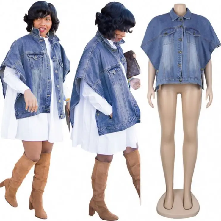 

2020 Fashion winter coats for ladies women toddler loose denim jean women jackets