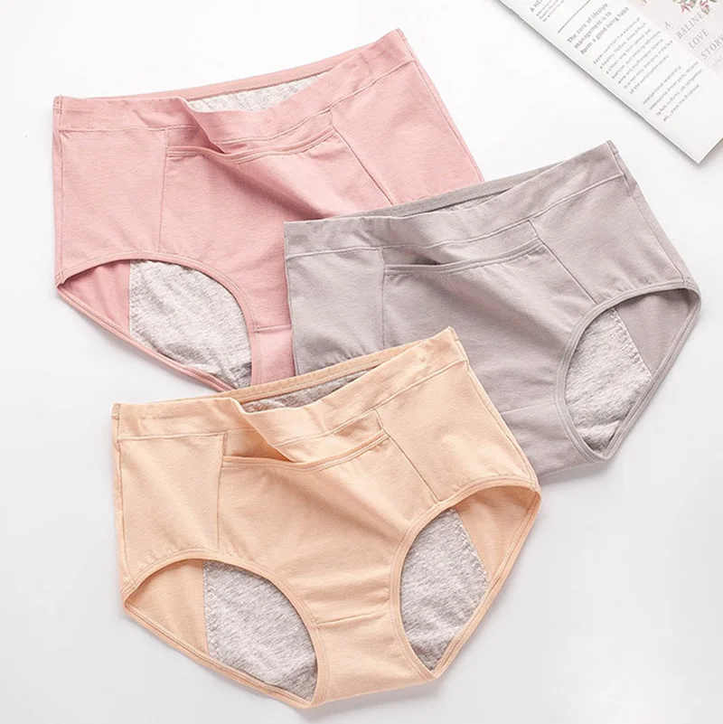 

wholesale women sexy mid waist undies soft briefs seamless underwear breathable period panties