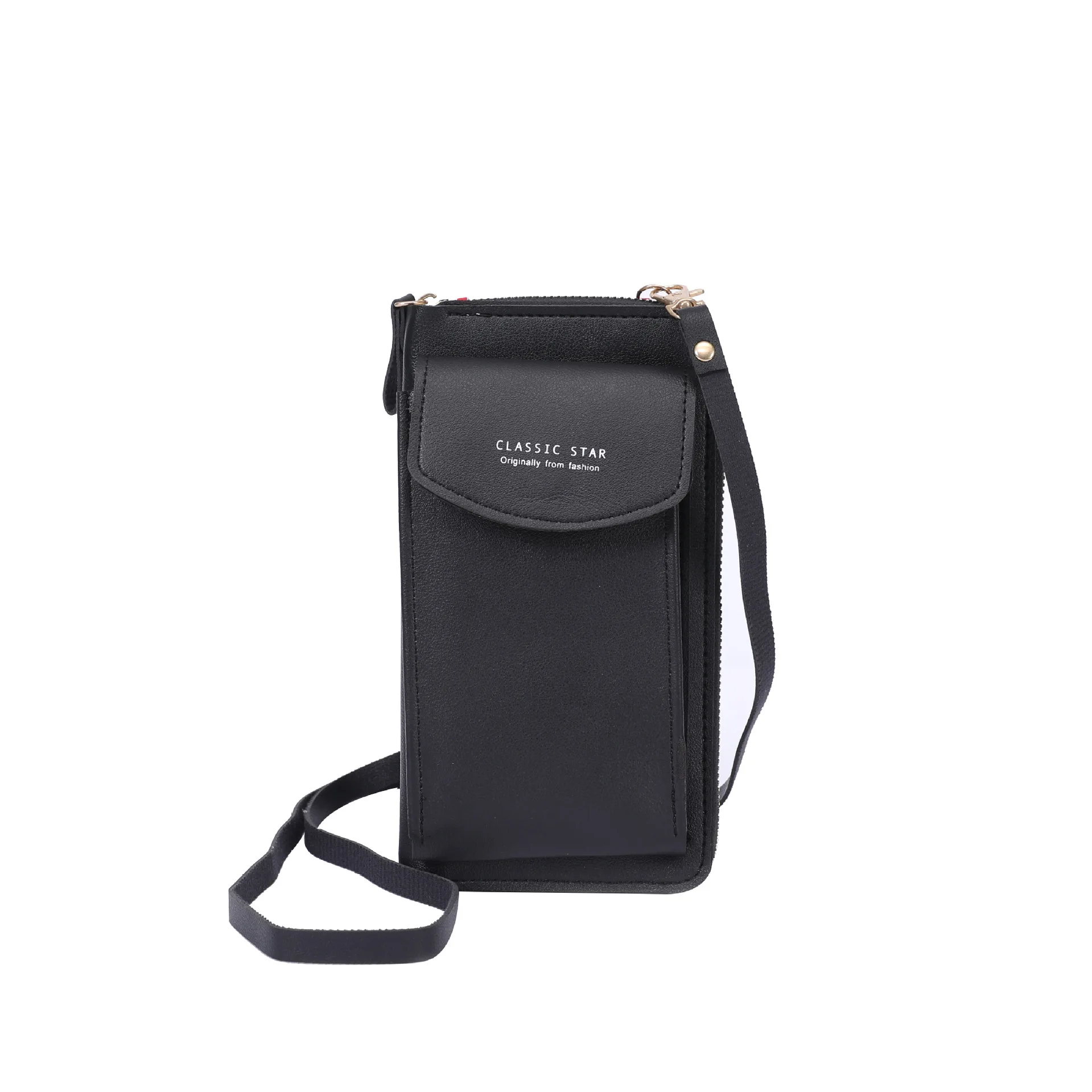 

2021 Amazon Hot Selling New Women's Fashion Multi pocket Cross body Bags PU Mobile Phone Bag Change Shoulder Bag