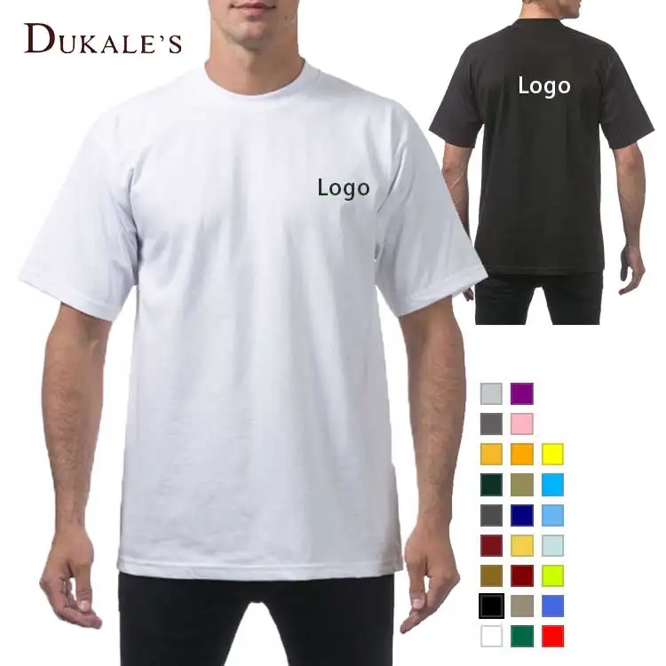 

Dukale's 240 gsm t-shirt 4 xl t shirts 100% combed cotton pre shrunk tagless t-shirts mens o-neck heavyweight crew neck t shirt, Customized/panton color/fruit of the loom t shirt