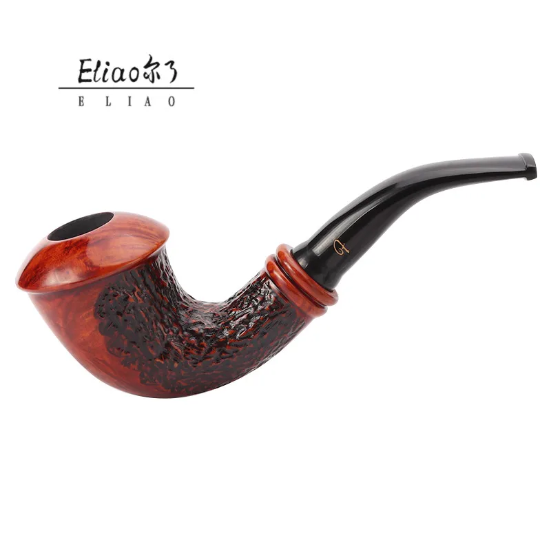 

Erliao High Quality Curved Handle Briar Excellent Smoking Pipe, Picture
