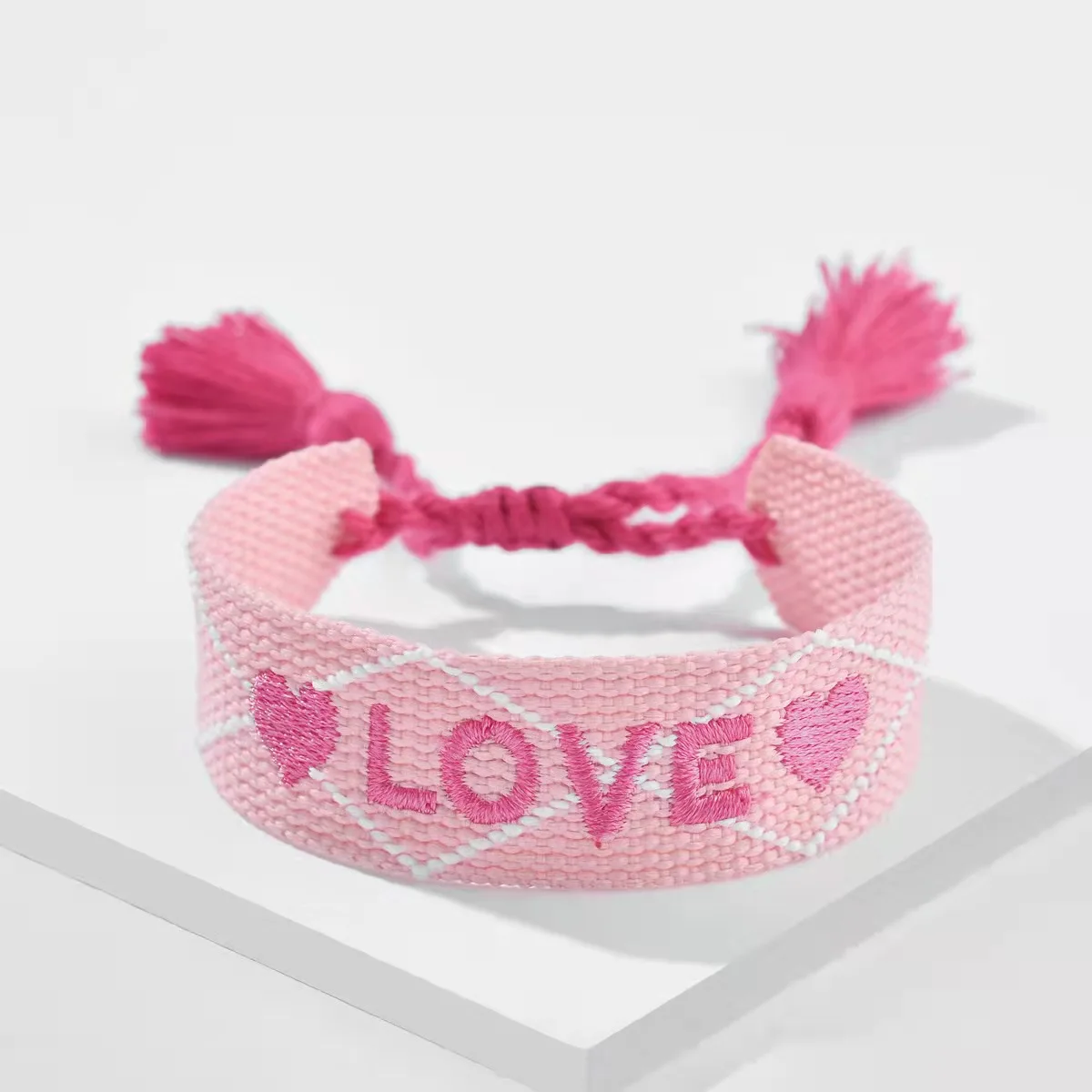 

Adjustable woven bracelet wholesale hot sale letter bracelet minimalist fashion best seller bohemian bracelets