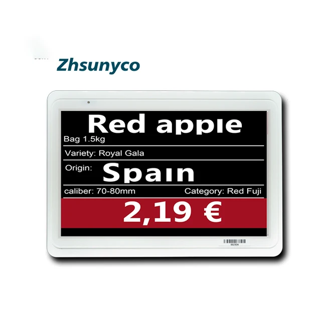 

Suny 7.5 inch Supermarket Electronic Rfid Esl Price Tag Shelf Label Store Esl Digital Price Tag Electronic Shelf Label