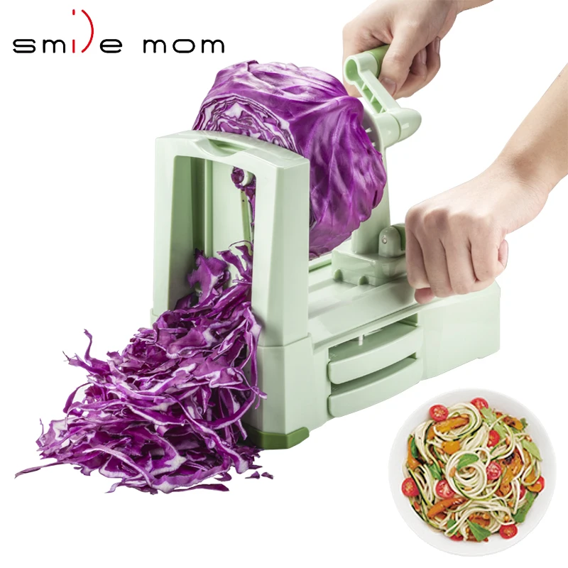 

Amazon Hot Selling Kitchen accessories Multifunctional handheld vegetable spiralizer, Custom color