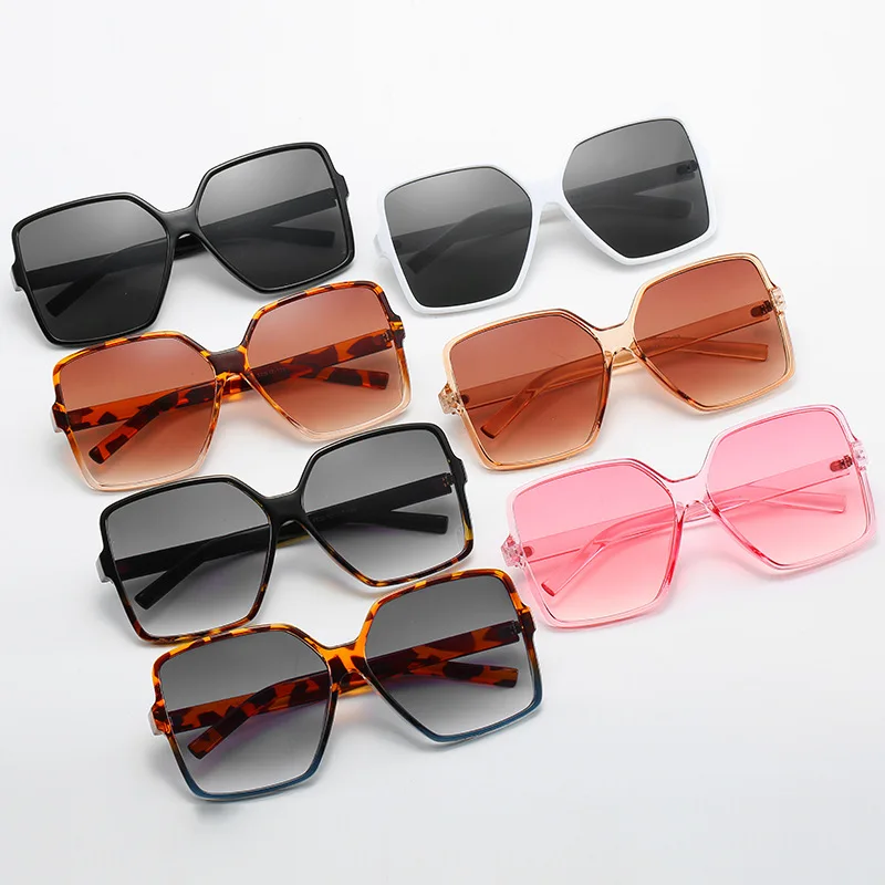 

2022 lentes de sol plastic frame sunglasses big shade UV 400 sun glasses ladies