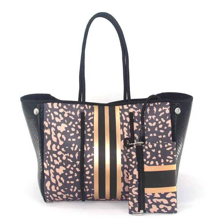 

Raymons Low Price High Quality Rope Handle Beach Bag Wet Clothes Used Pineapple Printing Beach Bag Navy Strips Beach Bag, 7 colors