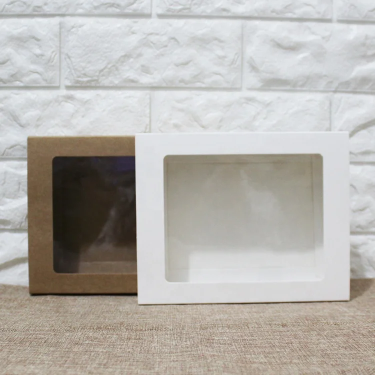
Eco custom Printed Kraft paper box with window 