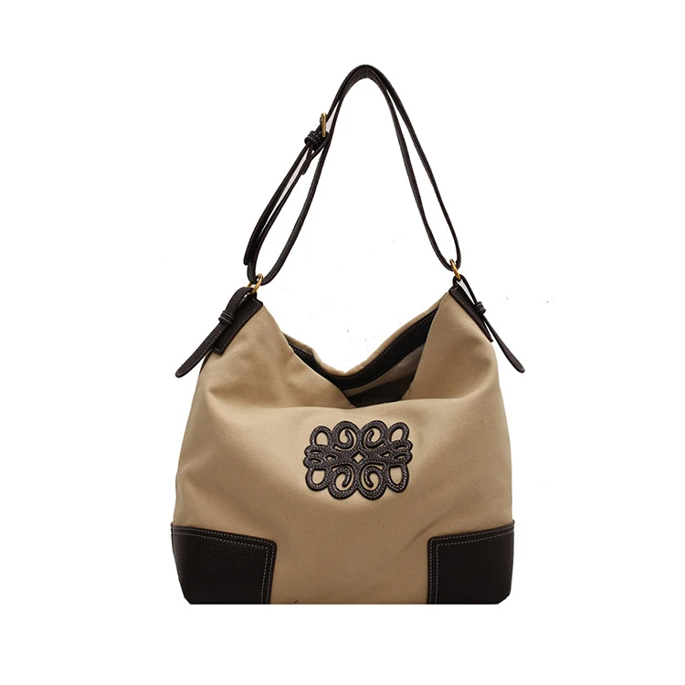 

large-capacity single shoulder Ladies Canvas Women shopping bag Casual Tote Shoulder Bags Women Handbags, Customized color