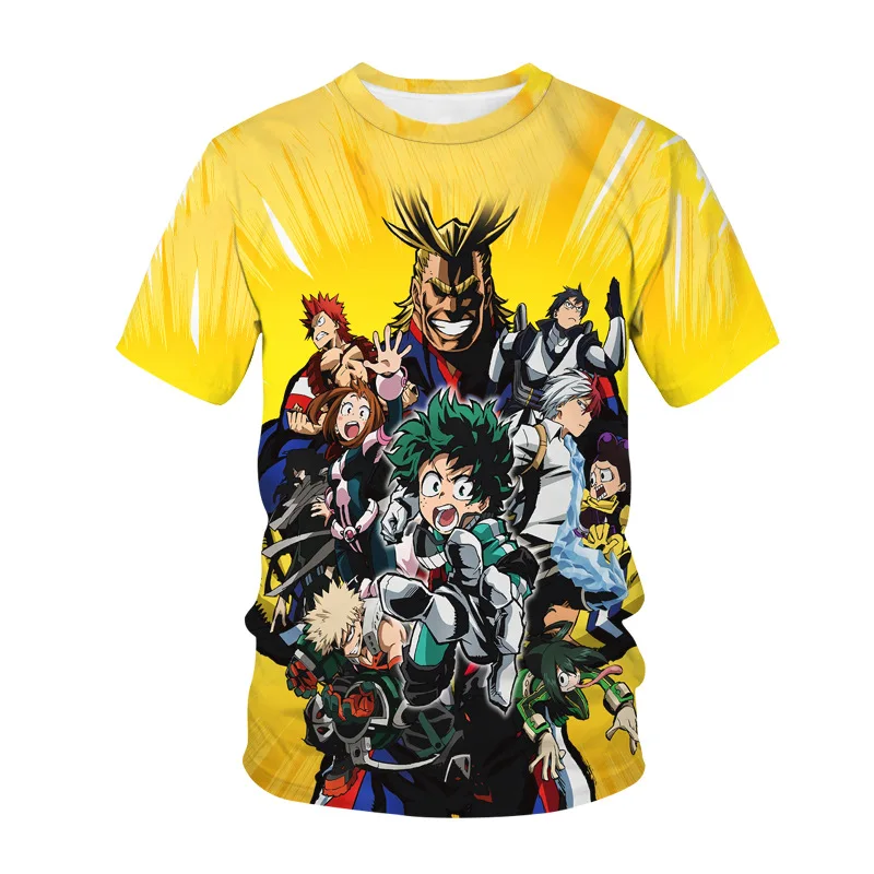 

2021 New Design Camiseta De Hombres Men's 3D Anime Shirt, Can be customized